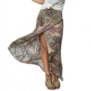 O'NEILL TAMARINDO SMOCKED WAIST HI LOW SKIRT XL